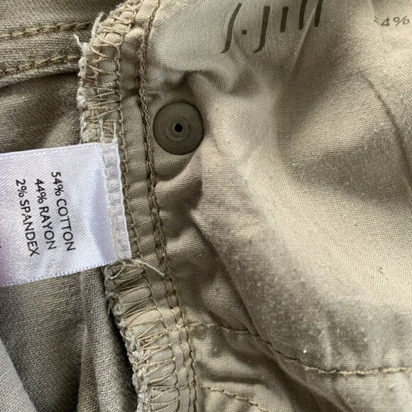 J Jill Pants 14 Tan Pants Stretch Slim Boyfriend Straight Fit Size 14 - Picture 6 of 6